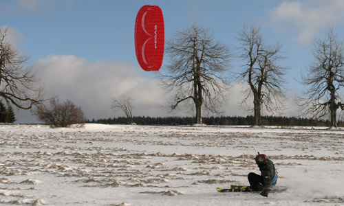 Snowkite kurzy foto